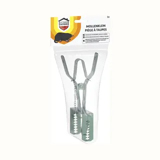 Home Defense - Mollenklem 1 Stuk - Metaal - Simpel In Gebruik - Mollenbestrijding - Ontmoller - Mollenval