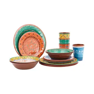 Bo-Camp Servies - Fiesta - 16-Delig - Melamine