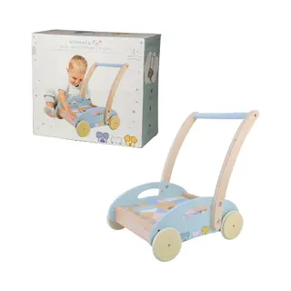 Rubo Toys Woezel en Pip Baby Blokkenkar