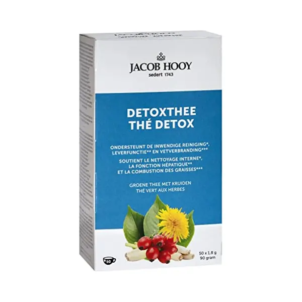 Jacob Hooy Detox Theezakjes, 50 Stuk, 50 Units thumbnail