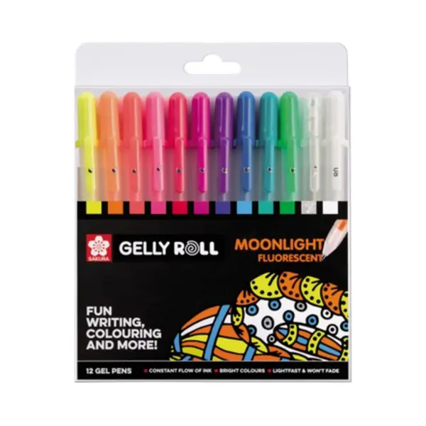 Sakura POXPGBMOO12 gel pen Capped gel pen Fine Multicolour 12 pc(s) thumbnail