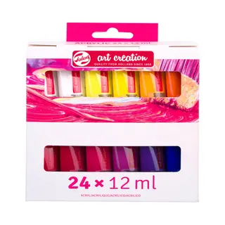 Talens Acrylfarbenset | 24 x 12 ml