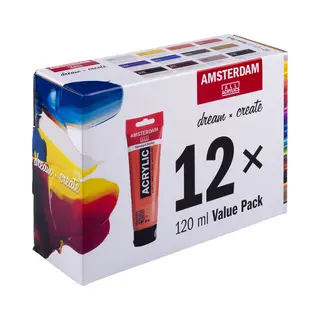 Amsterdam Standard Series Acrylverf Voordeelverpakking | 12 X 120 Ml