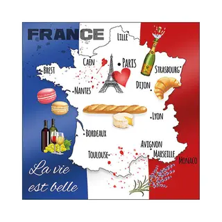 Ambiente Servet La Vie Est Belle 20pcs / 33 X 33cm
