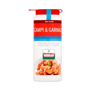 Verstegen Spices & Sauces Verstegen - Mix Voor Scampi & Garnalen - Strooier Groot - Kruiden & Specerijen - 175g