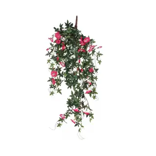 Mica Decorations Kunstplant Petunia - Donkerroze - 80 Cm - Kunst Hangplanten