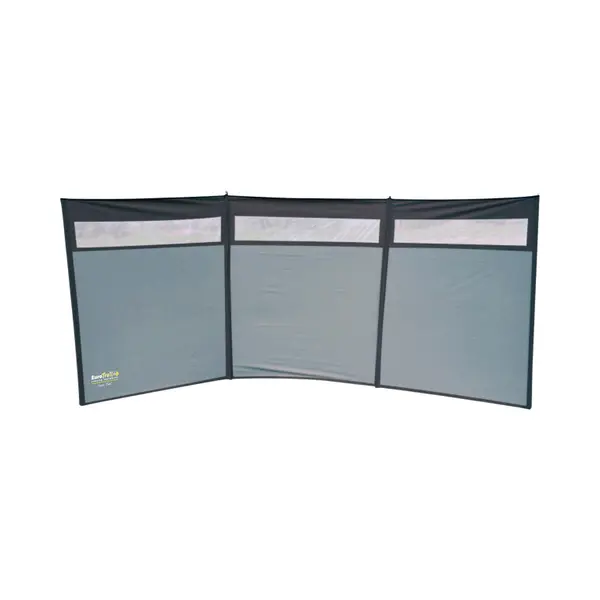 Eurotrail Windscherm Sun Set - Windscherm Met Raam - 3 Panelen - Grijs Charcoal thumbnail
