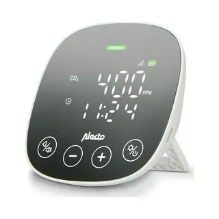 Alecto AQ30 - CO2 Meter - Professionele Ndir Sensor - Luchtvochtigheidsmeter Met Alarmsignaal