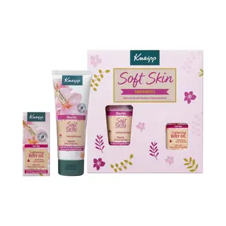 Kneipp Geschenkset - Soft Skin Favourites - Amandelbloesem - Giftset - Cadeauverpakking - Douchegel + Huidolie - 1 St - 200 Ml + 20 Ml