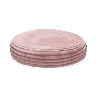 Designed By Lotte Reza - Hondenkussen - Rond - Roze - 95x95x20 Cm