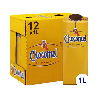 Chocomel Chocolademelk Vol Houdbaar - 12 X 1 Liter - Voordeelverpakking