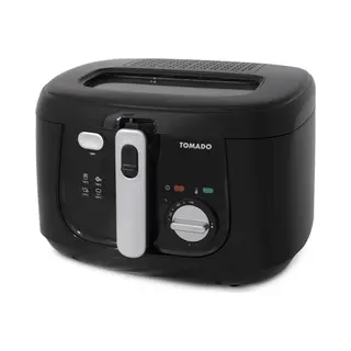 Tomado TDF2501B - Frituurpan - 2, 5 Liter - Anti Reukfilter – Kunststof Friteuse - Pfas Vrij - Zwart