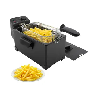 Tomado TDF3001B - Frituurpan - 3 Liter Inhoud - 2200 Watt - Koude Zone Friteuse - Zwart