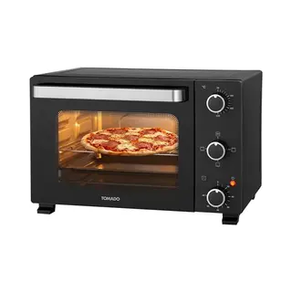Tomado TEO2101B - Vrijstaande Oven - Elektrische Oven - Hetelucht - 21 Liter - Timer Tot 60 Minuten - Zwart
