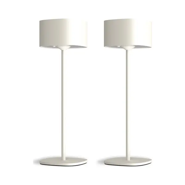 Calex - Serino Rechargeable Table Lamp, 2 Pieces, Cordless Light, Indoor & Outdoor, Battery Operated, Touch Control, Dimmable, Sand thumbnail