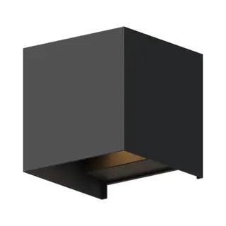 Calex Led Wandlamp Bari - Kubus - Led Up & Down - Verstelbare Stralingshoek - 7W - Tuinverlichting - Modern Design - Warm Wit Licht - Voor Binnen En