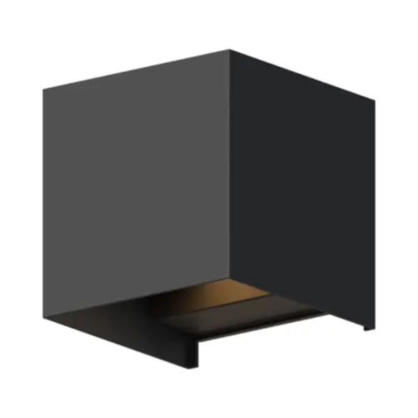 Calex Led Outdoor Wall Lamp Cube, Up/down, Height 10 Cm, Black thumbnail