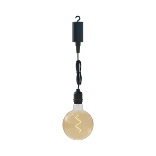 Calex Hanglamp Voor Buiten - Pendel Buitenverlichting Op Batterij - Goud - Filament Lichtbron - Zwart thumbnail