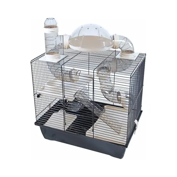 Interzoo Hamsterkooi Rocky Plus Zwart thumbnail