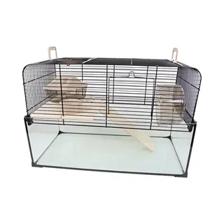 Gebr. De Boon Hamsterkooi - Interzoo Vision 51 Zwart - Afmeting, 51, 5x29x40 Cm