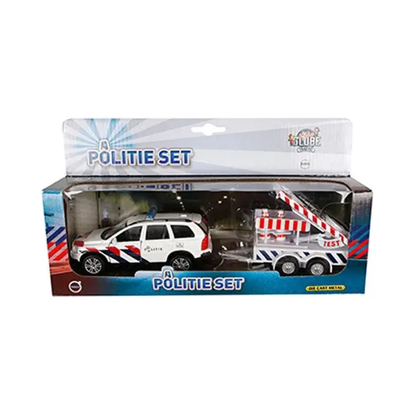 Kids Globe Die-cast Politie Volvo XC90 Met Pijlwagen Nl thumbnail