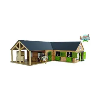 Kids Globe Paardenhoekstal Met 3 Boxen En Berging 1, 24