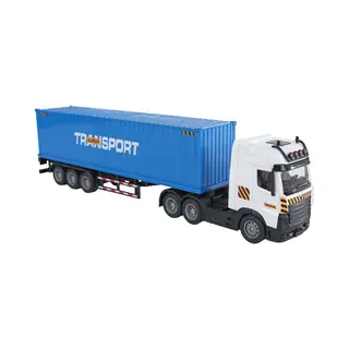 2-Play Vrachtwagen Met Oplegger - Frictie, Licht En Geluid - 38 Cm