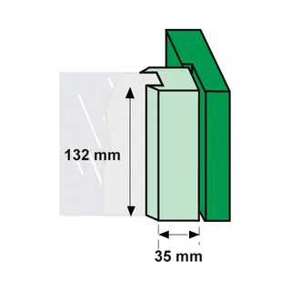 Axa Raamboom 3308-40-91E - Zonder Ventilatienok - Met Drukknop - Links - F1