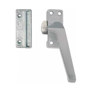 Axa Fensterverriegelung - Modell 3302 - Fenstergriff - Nicht Abschließbar - Rechts Nach Außen Drehend - Grau