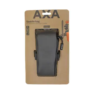 Axa Satteltasche – Fahrradtasche Zur Befestigung Am Sattel – Wasserdicht, Reflektierend, Multifunktional, Leicht – Schwarz