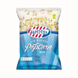 Jimmy's Popcorn Zout - Makkelijke Uitdeelzakjes - 12 X 40 Gram