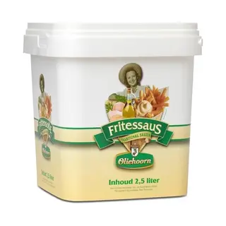 Oliehoorn | Fritessaus 25% | Emmer 2, 5 Liter