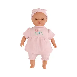 Little Dutch Babypuppe Yara - Inklusive Puppenkleidung - Braune Schlafaugen - Weichkörper - 26 Cm - Ab 18 Monaten