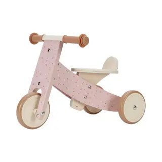 Loopfiets Little Dutch Pink Flowers