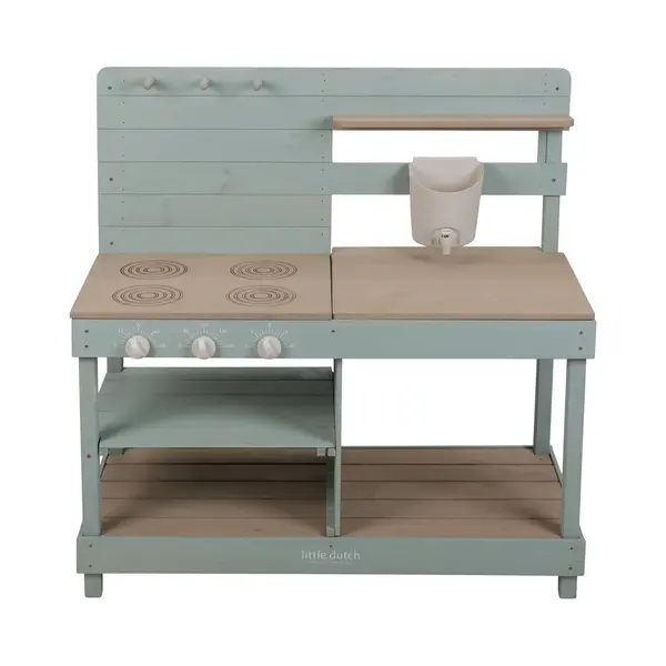 Houten Buitenkeuken Little Dutch Fsc Groen thumbnail