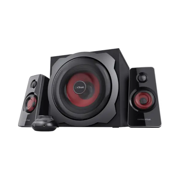 Trust Gxt 38 2.1 speaker set 60 W Universal Black 2.1 channels 15 W thumbnail