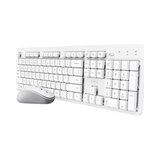 Trust Ody Ii toetsenbord Inclusief muis Thuis/Werk Rf Draadloos Qwerty Amerikaans Engels Wit