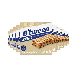 10x Hero B'tween Mueslireep Zero Witte Chocolade 6x20 Gr