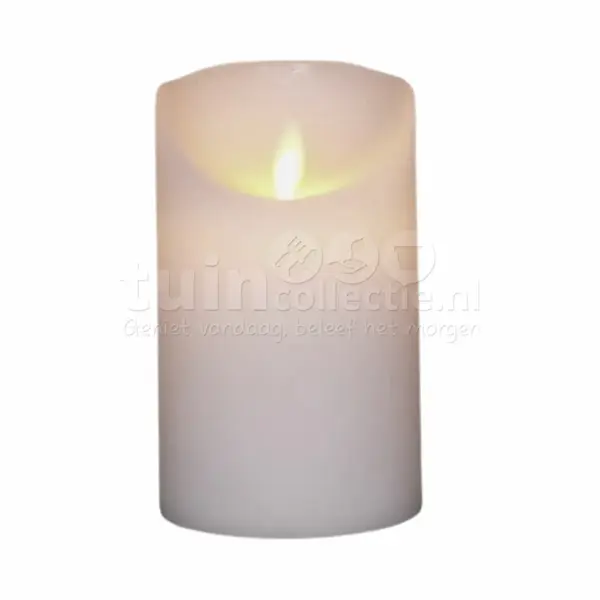 Coen Bakker Led-kaars Van Echte Was, Kleurkeuze, Timer, Flikkerende Waskaars, Batterij, Kleur, Wit, Afmetingen, 12, 5 Cm thumbnail