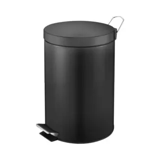 V-Part - Pedaalemmer 20 Liter - Steel Plastic - Zwart - Prullenbak