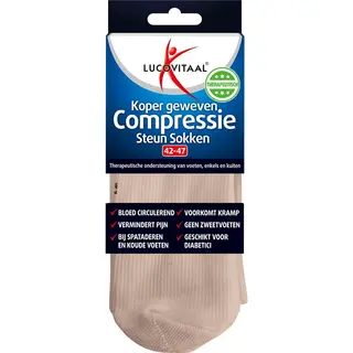 Lucovitaal Compressiekousen Lichtbeige 42-47