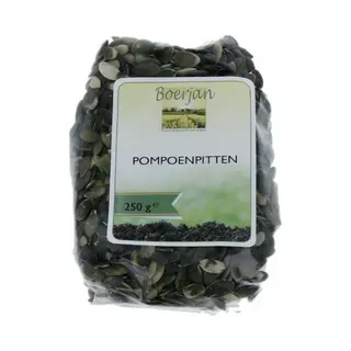 Boerjan Pompoenpitten - Voedzaam Voor Yoghurt, Salade, Brood En Gebak - 250 Gr