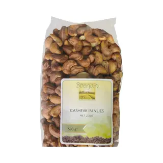 Boerjan Cashewnoten Gezouten 500 Gr