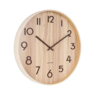 Karlsson KA5809WD wand- & tafelklok Mechanische klok Rond Hout