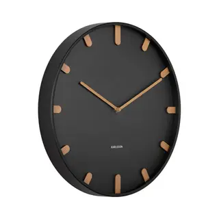 Karlsson, Klok, Ø 40 Cm - Metaal/trae - Sorteren (40 cm)