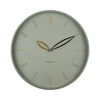 Karlsson Wandklok Petals - Groen - Ø40cm - Wandklok Scandinavisch