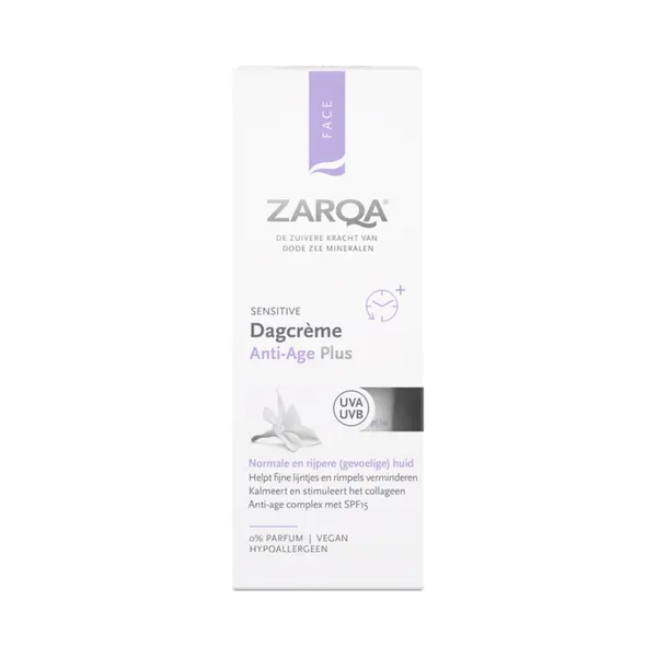 3x Zarqa Dagcreme Anti-Age Plus SPF15 Sensitive 50 Ml thumbnail