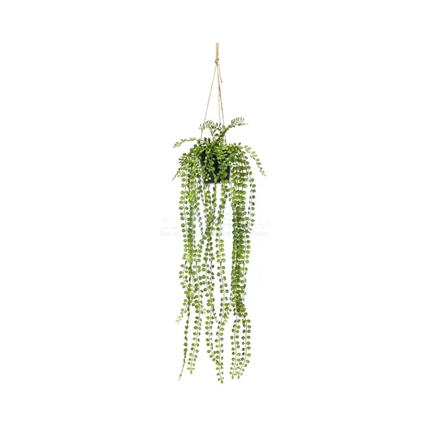 Emerald - Kunst Hangplant In Pot Ficus Pumila 60cm - Kunstplant Voor Binnen thumbnail