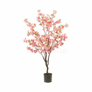 Emerald - Kunstboom Kersenbloesem 135cm Roze - Kunstplant Voor Binnen - Japanse Sakura - Bloesemboom - Cherry Blossom