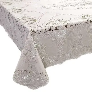 Unique Living Tafelkleed Amira Vinyl 137x180cm Ivoor